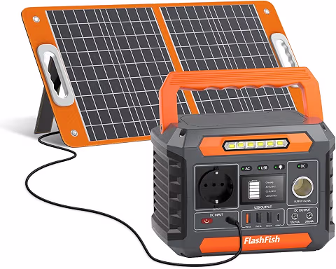 FlashFish con panel solar 60W
